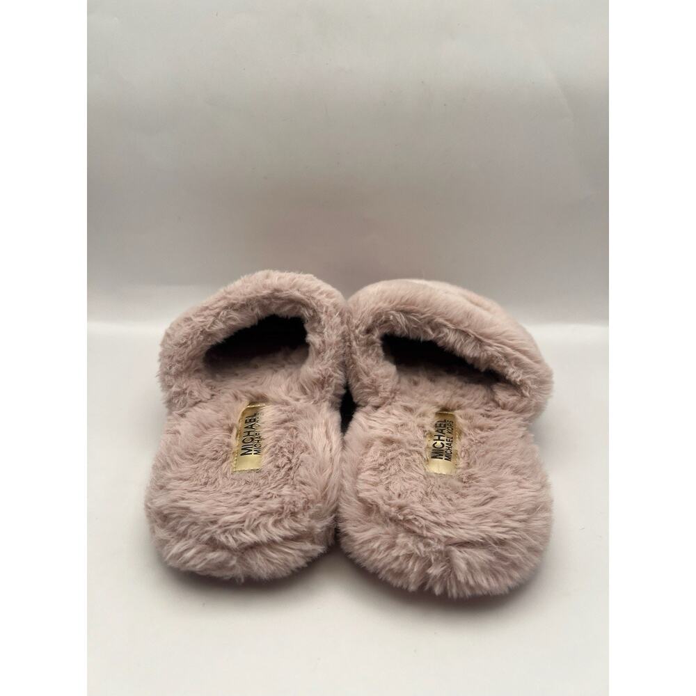Michael Kors Alexis Faux Fur Pink Slippers Women Size 8 - Picture 3 of 9